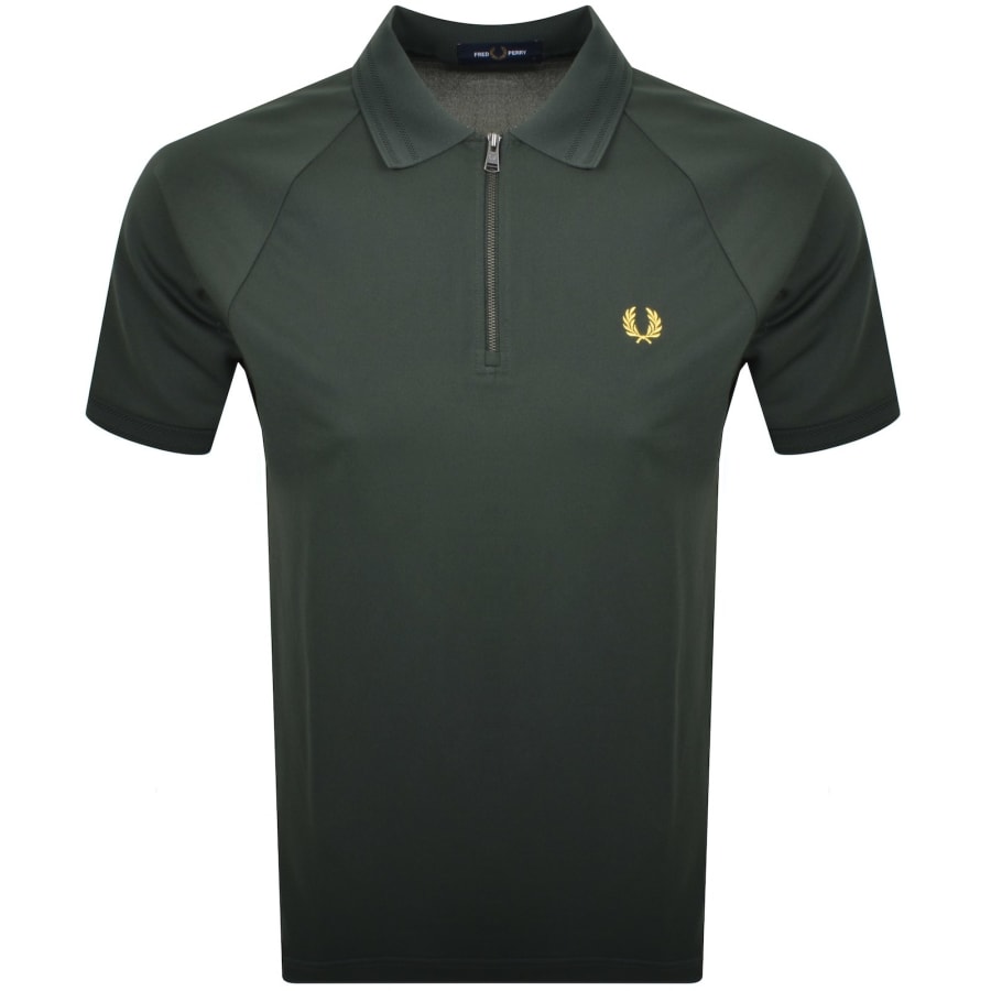 人気新品 Polo Zip Quarter Perry Fred T Menswear Mainline | Green Shirt トップス